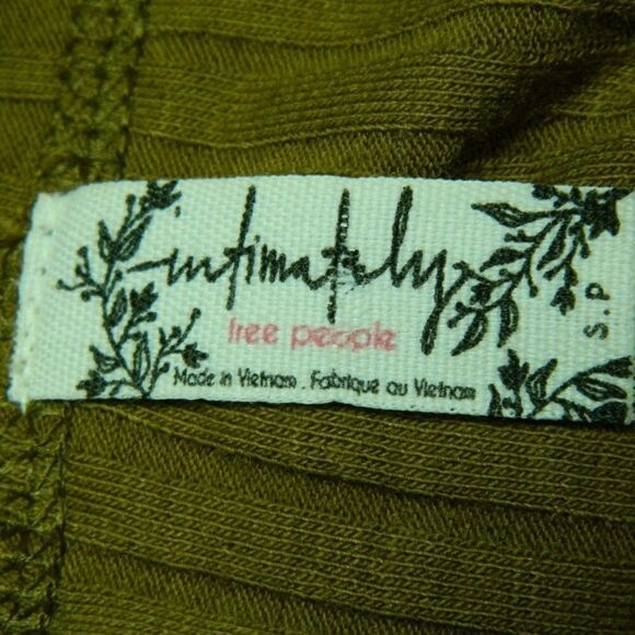 Free People Camo Keyhole Cutout Ribbed Tunic Top S - Picture 7 of 8